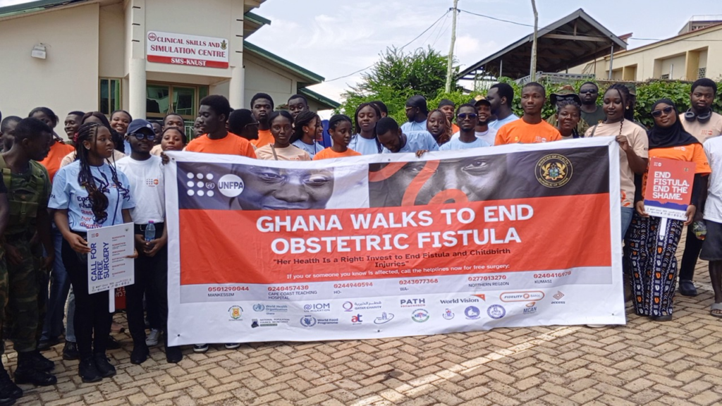 Ghana obstetric fistula awareness campaign marking World Obstetric Fistula Day in Kumasi