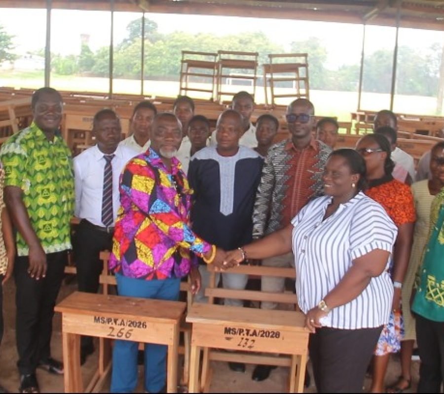 Mawuli School PTA donates desks and water tanks to improve academic environment