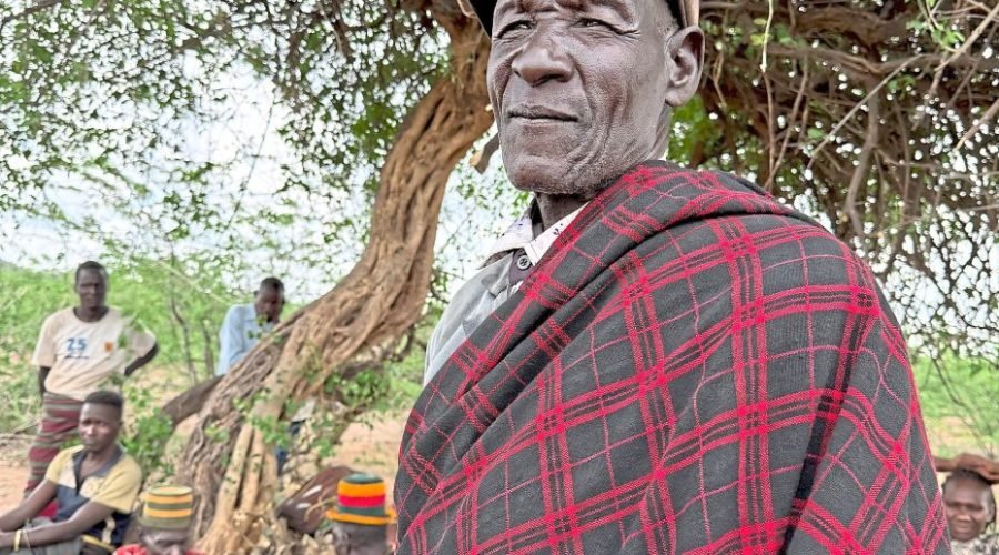 Lochuch Puluk Lotukoi, a Turkana elder, is also an "emuron," or traditional seer or prophet. Photo: Eva Krafczyk/dpa