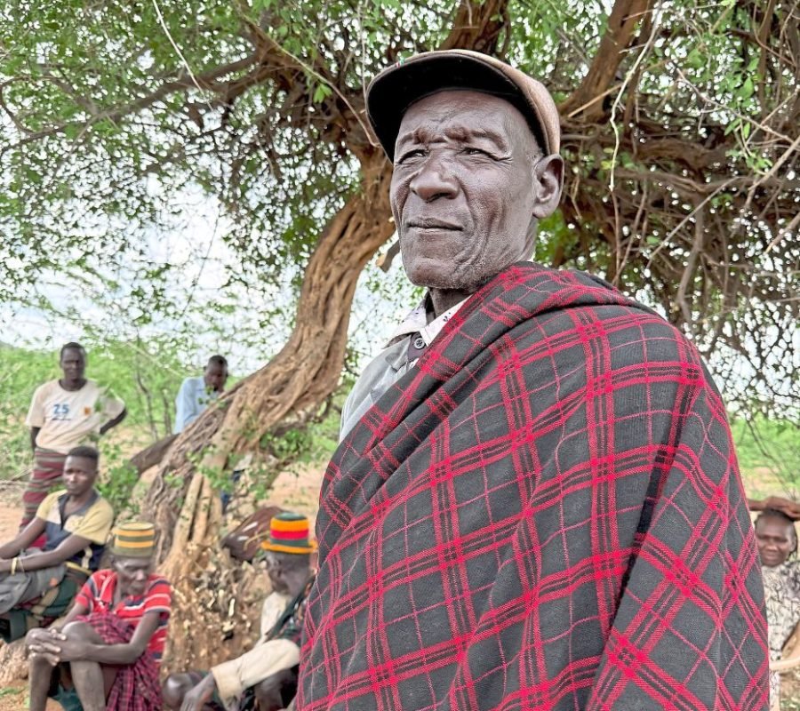 Lochuch Puluk Lotukoi, a Turkana elder, is also an "emuron," or traditional seer or prophet. Photo: Eva Krafczyk/dpa