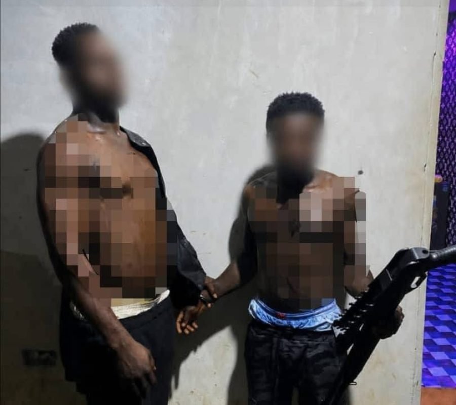 Nsawam filling station robbery suspects arrested by Eastern South Regional Police with recovered firearms and body armour