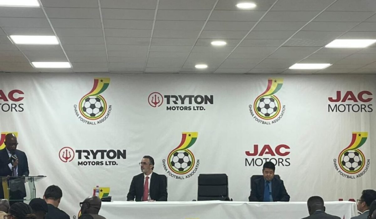 JAC Motors GFA partnership signing ceremony with Tryton Motors and GFA representatives at GFA Secretariat