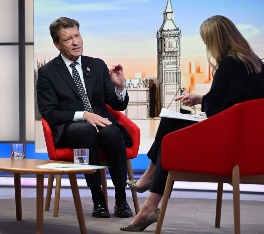 For use in UK, Ireland or Benelux countries only BBC handout photo of Reform UK's deputy leader Richard Tice appearing on the BBC1 current affairs programme, Sunday with Laura Kuenssberg. Picture date: Sunday May 10, 2026. PA Photo. Photo credit should read: Jeff Overs/BBC/PA WireNOTE TO EDITORS: Not for use more than 21 days after issue. You may use this picture without charge only for the purpose of publicising or reporting on current BBC programming, personnel or other BBC output or activity within 21 days of issue. Any use after that time MUST be cleared through BBC Picture Publicity. Please credit the image to the BBC and any named photographer or independent programme maker, as described in the caption.
