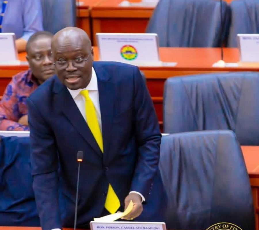 Finance Minister Dr Cassiel Ato Forson lays four key 2025 fiscal and energy reports before Ghana Parliament