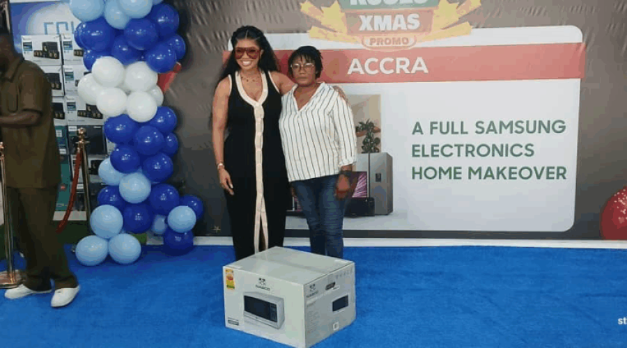 Samsung Awards Akyɛdeɛ Kɛseɛ Champion with GHS100,000 in Appliances