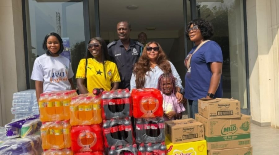 Felicity Nelson Spreads Christmas Cheer to Accra Police Cells
