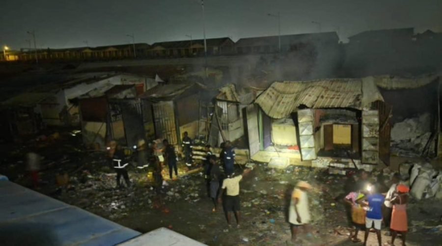Kasoa New Market Fire Destroys 100+ Stores in 5-Hour Blaze