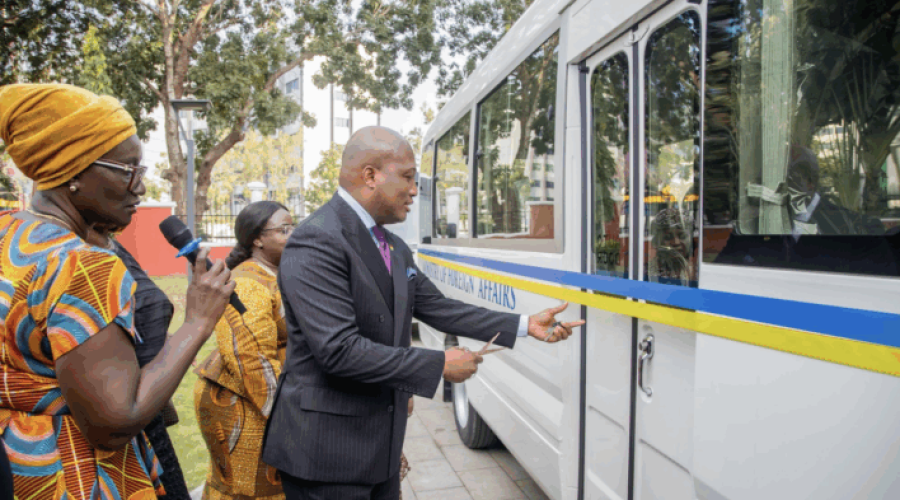 Ablakwa Commissions Buses to Aid Foreign Ministry Staff