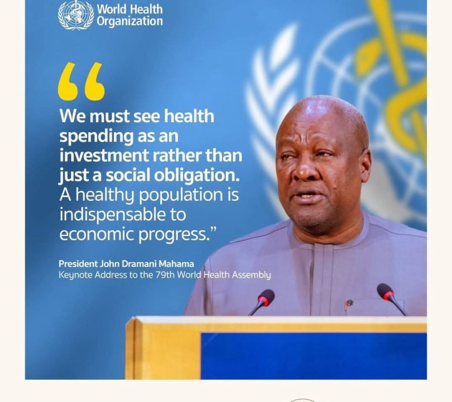 Ghana President John Dramani Mahama leads Accra Reset global health reform dialogue in Geneva
