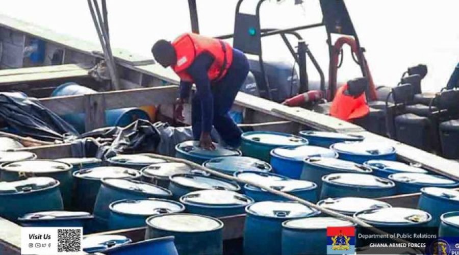 Navy Seizes 7 Canoes in Keta-Aflao Fuel Smuggling Crackdown
