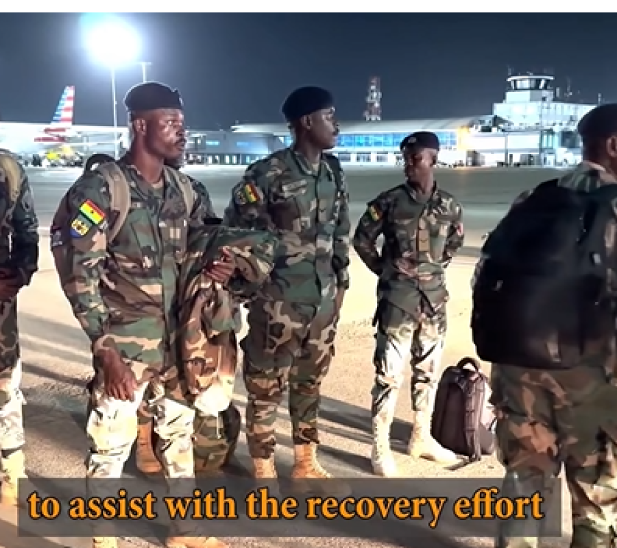 Ghanaian Soldiers Arrive in Jamaica to Aid Hurricane Melissa Relief