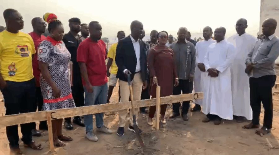 Minister Opens ICT & Science Labs at Pope John SHS Honouring Boamah