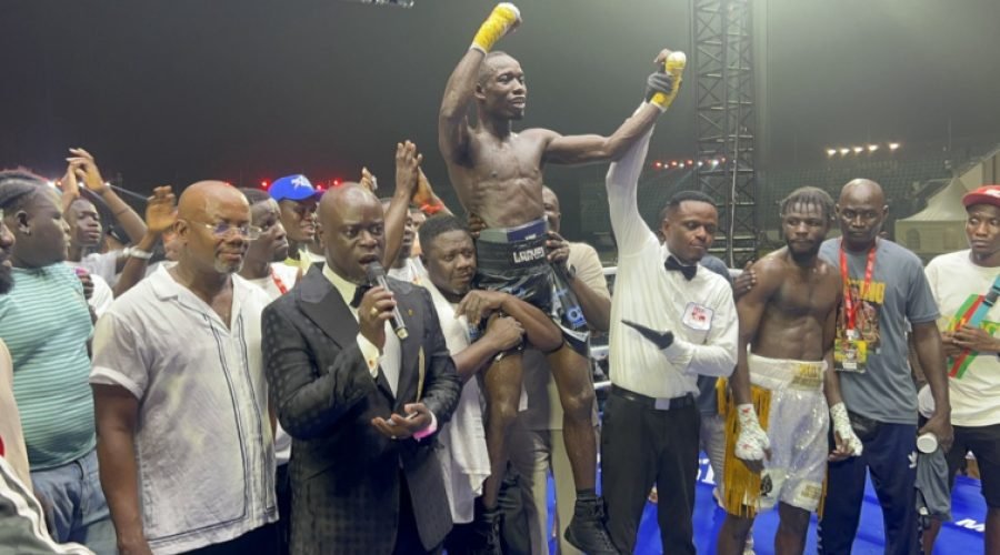 John Laryea Wins Continental Africa Featherweight Title