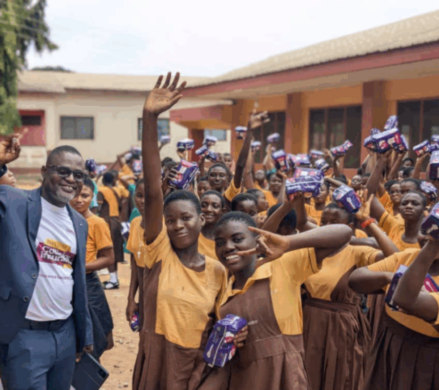 Imperial General Assurance Donates Menstrual Hygiene Products to Ashanti School for Deaf Girls