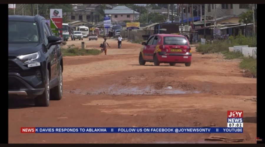Gomoa Nyanyano Residents Demand Government Fix Bad Roads
