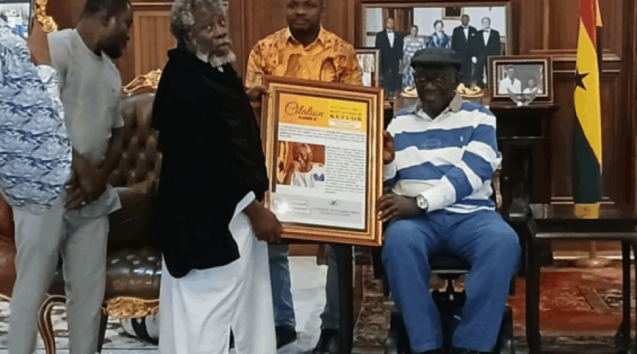 Kufuor Hosts Akuapem Rabbi Spiritual Leader