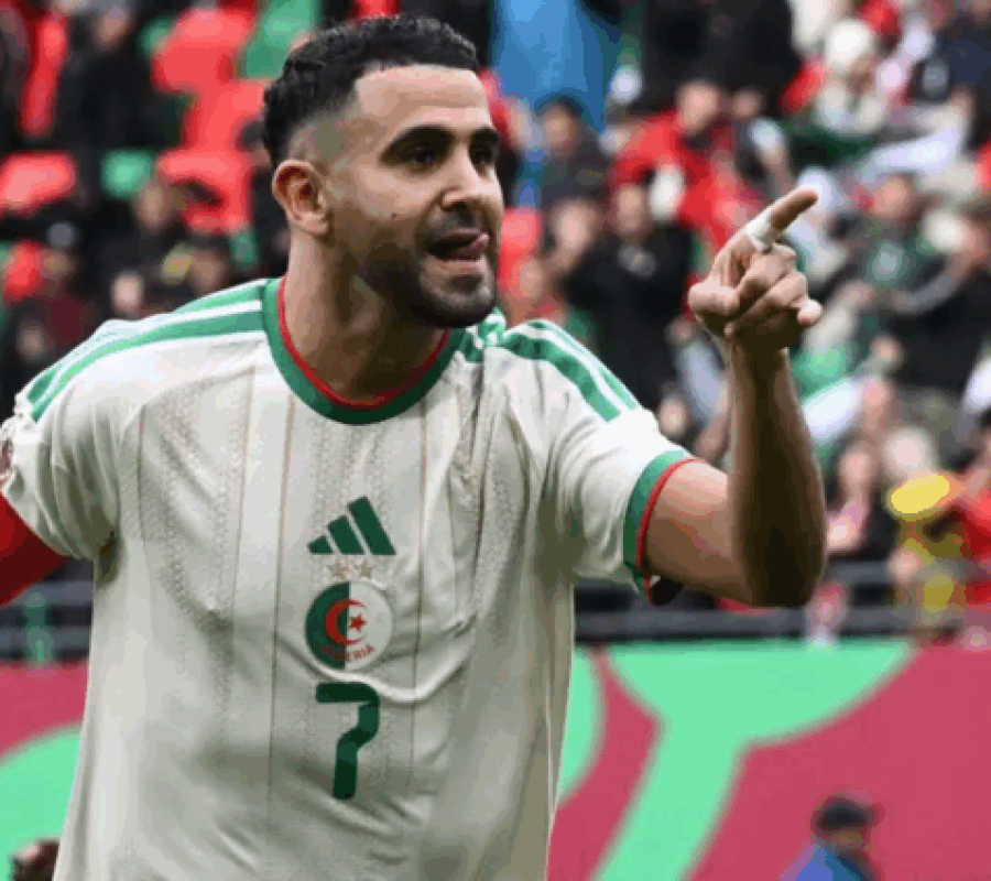Mahrez Leads Algeria to Victory Over 10-Man Sudan
