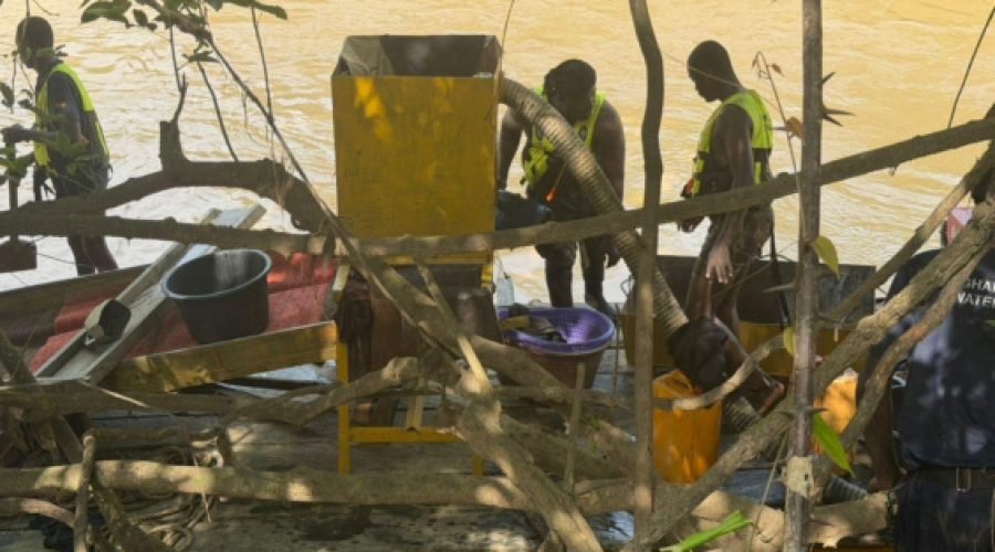 NAIMOS Arrests Foreign Nationals in Birim River Cleanup