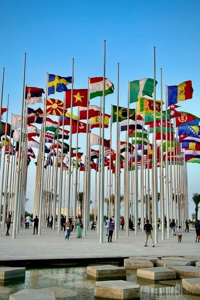 a bunch of flags that are next to each other