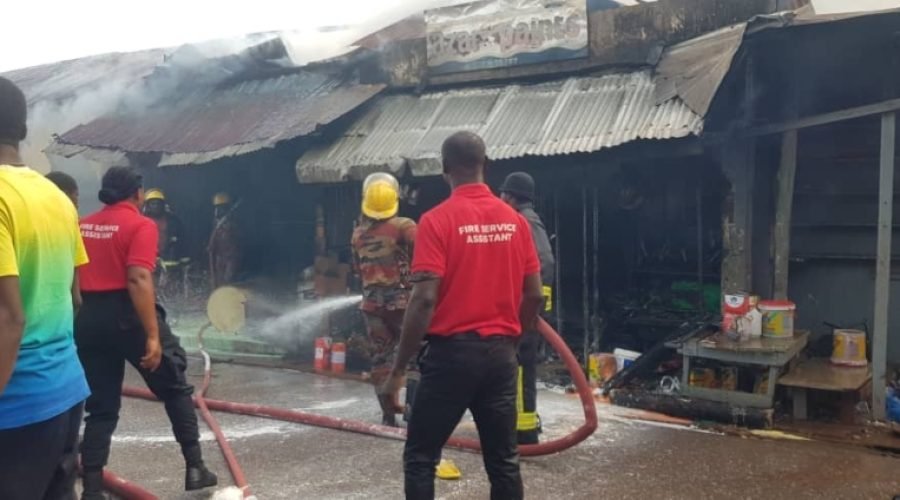 Sunyani Market Fire Destroys Shops and Stores