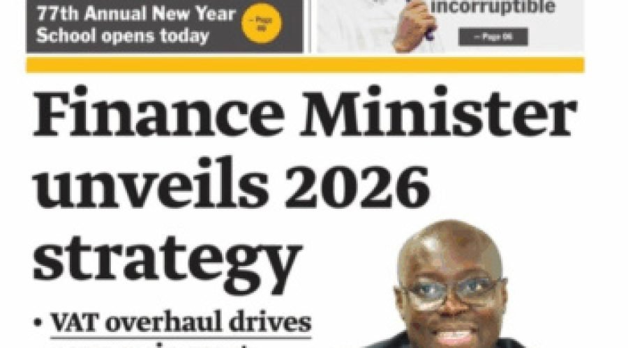 January 6, 2026 Front Pages