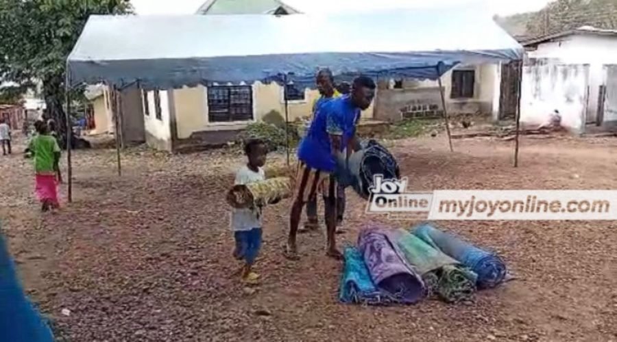 Ho Central Mosque Under Heavy Security, Worshippers Pray Outdoors