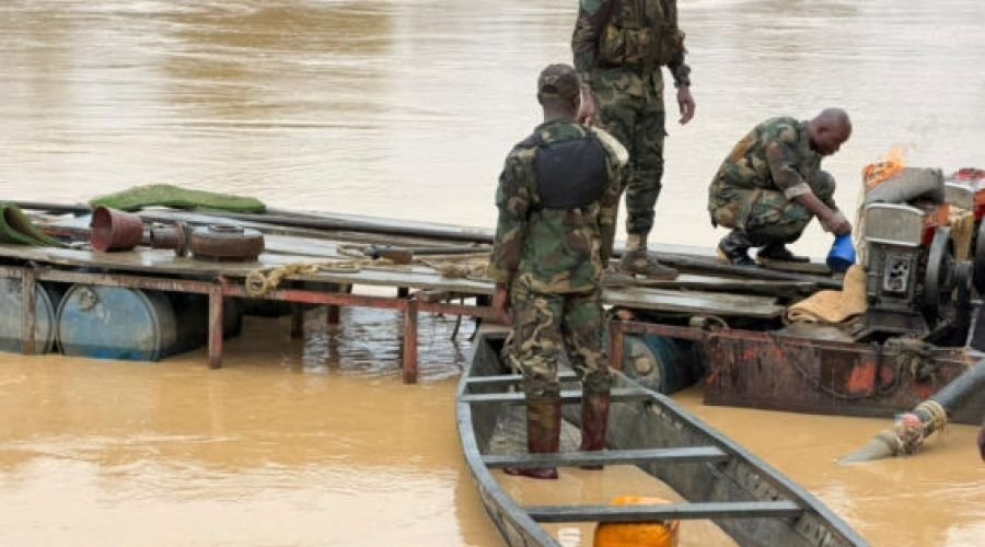 NAIMOS Disrupts Illegal Mining Along Ankobra River